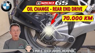 👨‍🔧 BMW R1200GS  OIL CHANGE REAR END DRIVE PART1 [upl. by Edmanda]