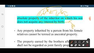 Coparcenary or Joint family Property under Hindu law [upl. by Alleda414]