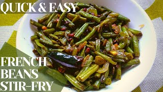 69 Beans mezhukkupuratti French beans stir fry ബീൻസ് മെഴുക്കുപുരട്ടി Eng and Malayalam subtitles [upl. by Sharyl]