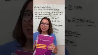 Dose Calculations IV Fluid Intake for Continuous Infusion amp Piggyback  SHORTS  Level Up RN ​ [upl. by Palmira]