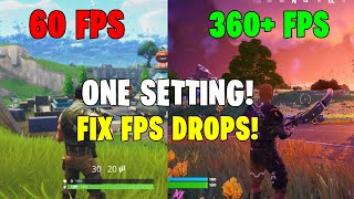 Fix FPS Drops in Fortnite with this ONE Setting [upl. by Conyers]