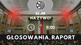 Sejm na żywo głosowania raport nt podkomisji smoleńskiej [upl. by Reave201]