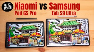 Xiaomi Pad 6S Pro vs Samsung Tab S9 for drawing [upl. by Ydniw]