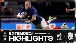 WHAT A GAME 🍿  EXTENDED HIGHLIGHTS  FRANCE V ENGLAND  2024 GUINNESS MENS SIX NATIONS RUGBY [upl. by Pimbley]