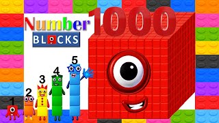 Numberblocks 1 to 1000  Learn to count [upl. by Yerfoeg]