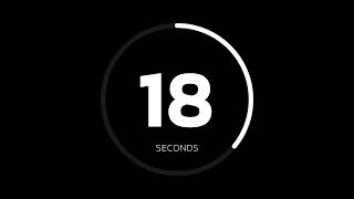 30 Second Countdown Timer with Animated Circle  4K Black Screen  100 FREE [upl. by Maxey]