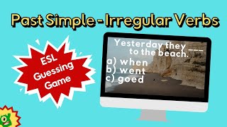 Past Simple ESL Game  Irregular Verbs  Fun Guessing Game [upl. by Chivers]