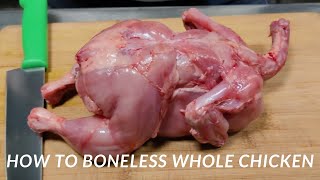 Chicken Boneless Kaise Kare  चिकन बोनलेस कैसे करे  How To Boneless Whole Chicken [upl. by Annelg766]