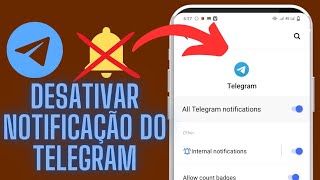 Como desativar a notificação do Telegram  Pare a notificação do Telegram [upl. by Aicenaj99]