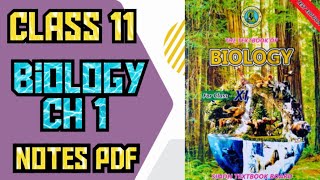 Class 11 Biology Chapter 1 Notes PDF 2024 Sindh Board Academic Avenue [upl. by Eetnahc392]