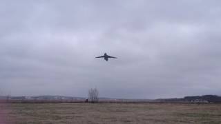 Lockheed C5A Galaxy takeoff Ramstein Air Base 21032017 [upl. by Ardnwahs]