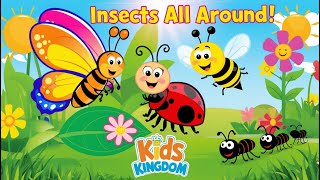 Insects All Around  Fun Insect Song for Kids  Kids kingdom  Cocomelon [upl. by Htnnek]