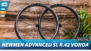 1250 g Newmen Advanced SLR 42 VONOA Laufradsatz – Bikestage 2023 [upl. by Eelam856]