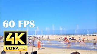 OSTEND Belgium walk trainstation to Beach 🇧🇪 4K 60FPS  2020 [upl. by Daniell83]