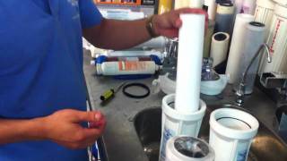 Replacing Standard Twin Under Sink Water Filters [upl. by Werdn132]