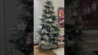 2024 ChristmasDecorate your Flocked Christmas tree ！christmas xmas christmastree decoration [upl. by Lladnek]