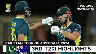 Pakistan vs Australia 3rd T20 2024 Full Match Highlights  PAK vs AUS 3rd T20 2024 Highlights [upl. by Odey]