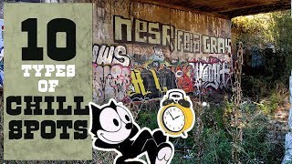 10 Types of Graffiti CHILL SPOTS [upl. by Reeva]