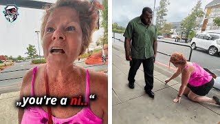 Racist Karen Gets KNOCKED OUT COLD After this INSTANT KARMA 13 [upl. by Niwdla]