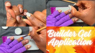 Builder Gel Beginner Application  IBD Gel  Nail Prep Included [upl. by Hourigan]