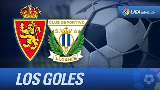 Todos los goles de Real Zaragoza 20 CD Leganés [upl. by Carlen]