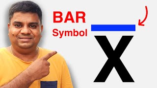 How To type Bar Symbol in Word MS WORD [upl. by Wilsey]