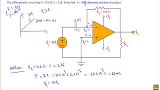 OpAmp Differentiator  Circuit Example [upl. by Pernick]