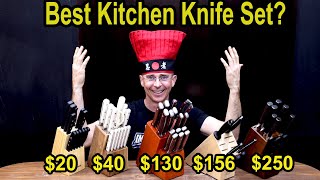 Best Knife Set 20 vs 250 Japanese Knives [upl. by Nyliuqcaj747]