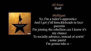 Hamilton My Shot lyrics [upl. by Fortunia]