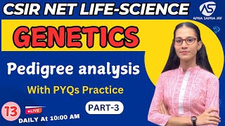 Pedigree Analysis3  Genetics  CSIR NET LIFESCIENCE apnasapnajrf [upl. by Julius247]