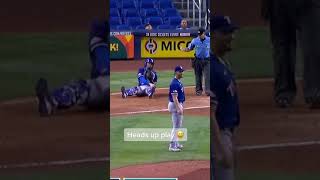 Barehanded diving catch off his face  for the strikeout 😳 [upl. by Eggleston]