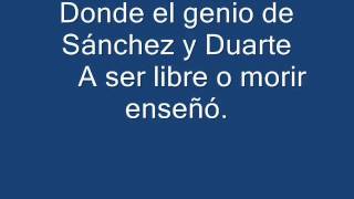 HIMNO NACIONA DE LA REPUBLICA DOMINICANA COMPLETOwmv [upl. by Relyc]