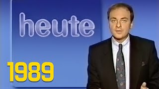 ZDF heute 1458 Uhr mit Elmar Bartel zum Herrhausen Attentat 30111989 [upl. by Chimene]