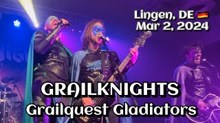 Grailknights  Grailquest Gladiators Alter Schlachthof Lingen DE 🇩🇪 March 2 2024 LIVE HDR 4K [upl. by Arratoon126]