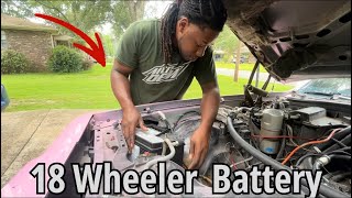 How To Modify A Semi Truck Battery In A Car By your Self [upl. by Ydiarf]