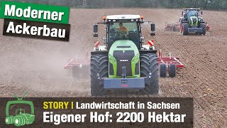 Landwirtschaft bei der Gutsverwaltung Schönfelder Hochland  Claas Traktoren  NaPAProjekt  Teil 1 [upl. by Mulligan748]