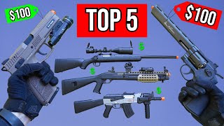 TOP 5 BEST Airsoft Guns Under 100 [upl. by Naelopan]