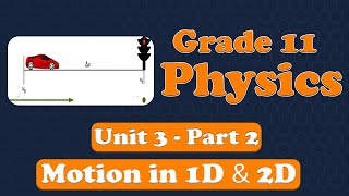 Grade 11 Physics Unit 3 Motion in 1D and 2D Part 2  with detail explanation [upl. by Ramsa446]