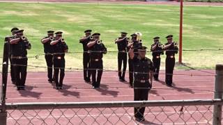 Banda de guerra Tekiwas quotLas margaritasquot Marcha de Artilería [upl. by Eelame]