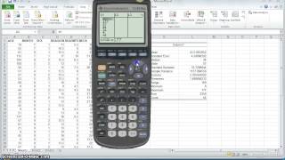Generating Descriptive Stats using the TI83 Plus [upl. by Ysdnil]