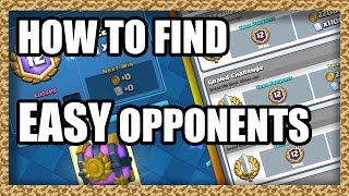 How to Find the Easiest Opponents for Grand Challenges In Clash Royale [upl. by Loree]