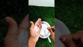 Homemade Colgate paste slime without borax shorts slime [upl. by Naaitsirhc]