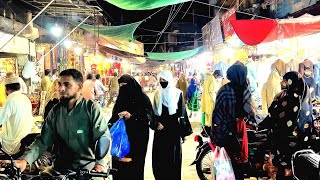 Jhelum 🇵🇰 Pakistan Eid Shopping Full HD Video  Jhelum City Amazing Walking Tour 2024 [upl. by Ahsil]