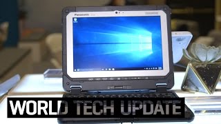 Hands on with Panasonics Toughbook 20 A Windows 10 2in1 that can take a beating [upl. by Mackay148]