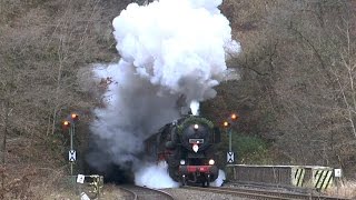 Volldampf im Hellertal  52 8134 mit Nikolaussonderzügen unterwegs  30112014 [upl. by Tatiana31]