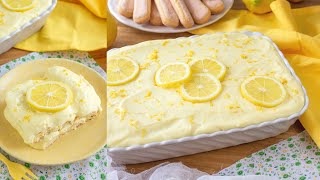 Tiramisù al Limone 🍋 Ricetta facile e cremosa ⭐️💛 [upl. by Mayworm]