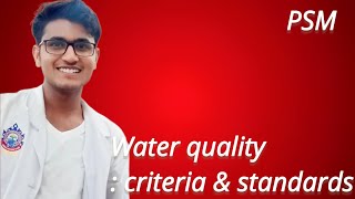 Water quality  criteria and standard [upl. by Nysilla]