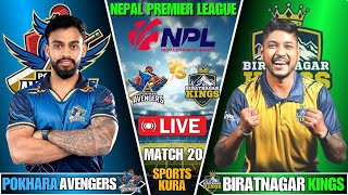 BIRATNAGAR KINGS VS POKHARA AVENGERS  NEPAL PREMIER LEAGUE 2024  NPL  LIVE SCORE AND COMMENTARY [upl. by Nnaxor694]