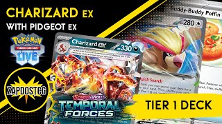 Charizard ex Pidgeot ex The BEST Deck In Temporal Forces Meta Pokemon TCG [upl. by Landre184]