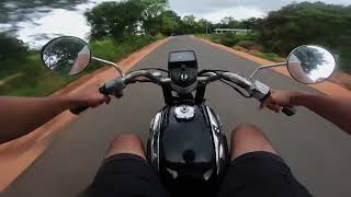 My Honda CD125 Benly Top Speed Ride POV  Gopro Stabalization Off [upl. by Tilda]